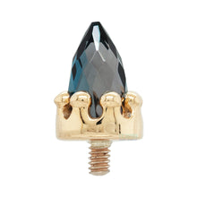 Load image into Gallery viewer, Cabochon Crown Bullet 14G/12G Threaded End