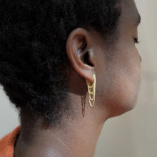 Load image into Gallery viewer, Baguette Chandelier Earring