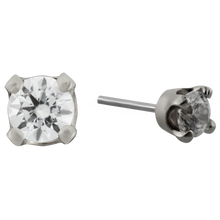Load image into Gallery viewer, 4 Prong Gem Threadless End (Various Colors)