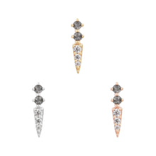 Load image into Gallery viewer, Activated Grey Diamond Threadless End