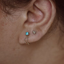 Load image into Gallery viewer, Princess Cut Prong Set Gem Threadless End