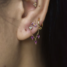 Load image into Gallery viewer, Chain with 3 Dripping Kite Gemstones