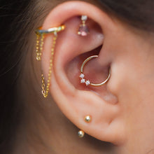 Load image into Gallery viewer, Muse 16G Seam Ring (Daith Orientation)