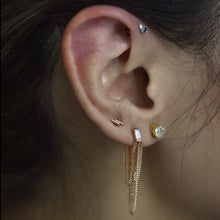 Load image into Gallery viewer, Baguette Chandelier Earring