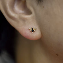 Load image into Gallery viewer, Bee Chic Black Spinel Threadless End