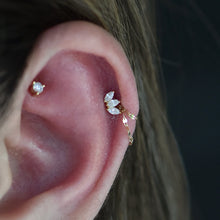 Load image into Gallery viewer, Triple Marquise Fan Threadless End (Various Colors)