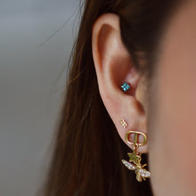 Load image into Gallery viewer, Princess Cut Prong Set Gem Threadless End