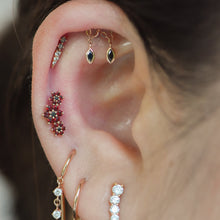 Load image into Gallery viewer, Delphine - Black CZ Threadless End