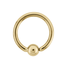 Load image into Gallery viewer, Solid Gold Fixed Bead Seam Ring