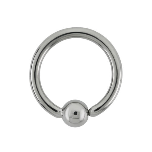 Titanium Fixed Bead Seam Ring