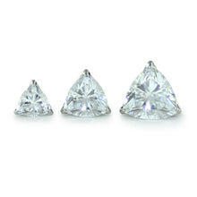 Load image into Gallery viewer, Trillion Cut Prong Set Gem Threadless End (Various Colors)