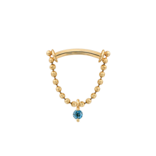 Load image into Gallery viewer, Just a Peek STONED Chained Septum Piece (Various Gems)