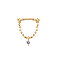 Load image into Gallery viewer, Just a Peek STONED Chained Septum Piece (Various Gems)