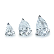 Load image into Gallery viewer, Pear Gem Threadless End (Various Colors)