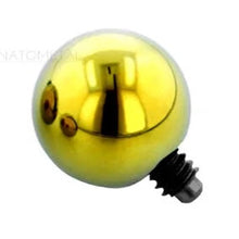 Load image into Gallery viewer, Titanium Ball 14G Threaded End