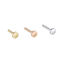 Load image into Gallery viewer, 16G BVLA Solid Gold Threaded Labret Post