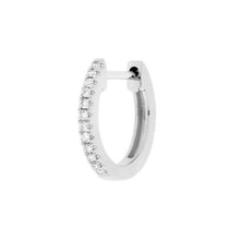 Load image into Gallery viewer, Diamond Pavé Huggie (Various Colors)
