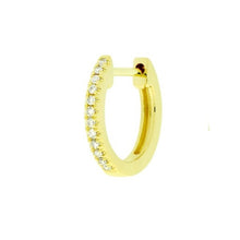 Load image into Gallery viewer, Diamond Pavé Huggie (Various Colors)