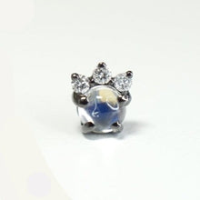 Load image into Gallery viewer, Leia Round Cabochon Gemstone Threadless End