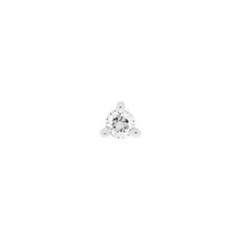 Load image into Gallery viewer, Gia 3 Prong Diamond Threadless End