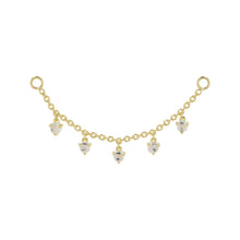 Load image into Gallery viewer, Chain with Dripping Moonstones (Various Lengths)