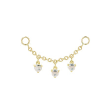 Load image into Gallery viewer, Chain with Dripping Moonstones (Various Lengths)