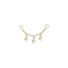 Load image into Gallery viewer, Chain with Dripping Moonstones (Various Lengths)