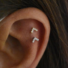 Load image into Gallery viewer, Chevron Swarovski® Threadless End