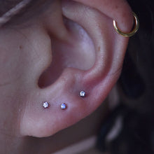 Load image into Gallery viewer, Prong-Set Gem Threadless End (Various Colors)