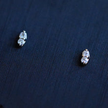 Load image into Gallery viewer, 2 Stone Marquis Threadless End