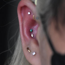 Load image into Gallery viewer, Prong-Set Gem Threadless End (Various Colors)