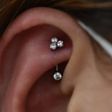 Load image into Gallery viewer, Trinity Gem Threadless End