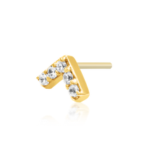 Load image into Gallery viewer, Chevron Swarovski® Threadless End