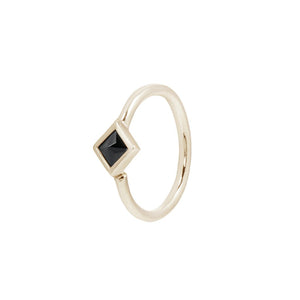 Mae Black Spinel Seamless Ring