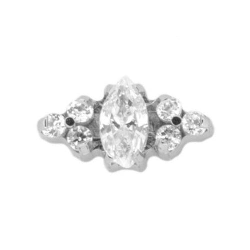 Venus Faceted Gem Threadless End (Various Colors)