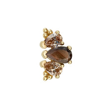 Load image into Gallery viewer, Graduated 3 Gem Pear Panaraya 16G/18G Threaded End