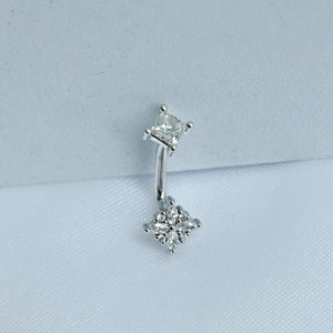 Tiny Pleades Custom 16G J Curved Barbell