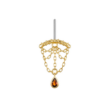 Load image into Gallery viewer, Bar End Threadless End - Web (Various Gems)