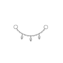 Load image into Gallery viewer, Chain with 3 Dripping Marquise Gold Beads