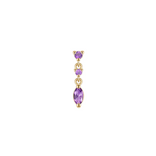 Load image into Gallery viewer, Cascade With Marquise Drop Threadless End - Colored Gemstone (Various Gems)