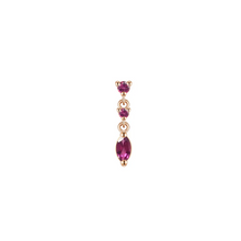 Load image into Gallery viewer, Cascade With Marquise Drop Threadless End - Colored Gemstone (Various Gems)