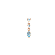 Load image into Gallery viewer, Cascade With Marquise Drop Threadless End - Colored Gemstone (Various Gems)