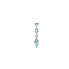Load image into Gallery viewer, Cascade With Marquise Drop Threadless End - Colored Gemstone (Various Gems)