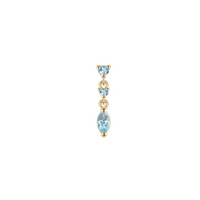 Load image into Gallery viewer, Cascade With Marquise Drop Threadless End - Colored Gemstone (Various Gems)