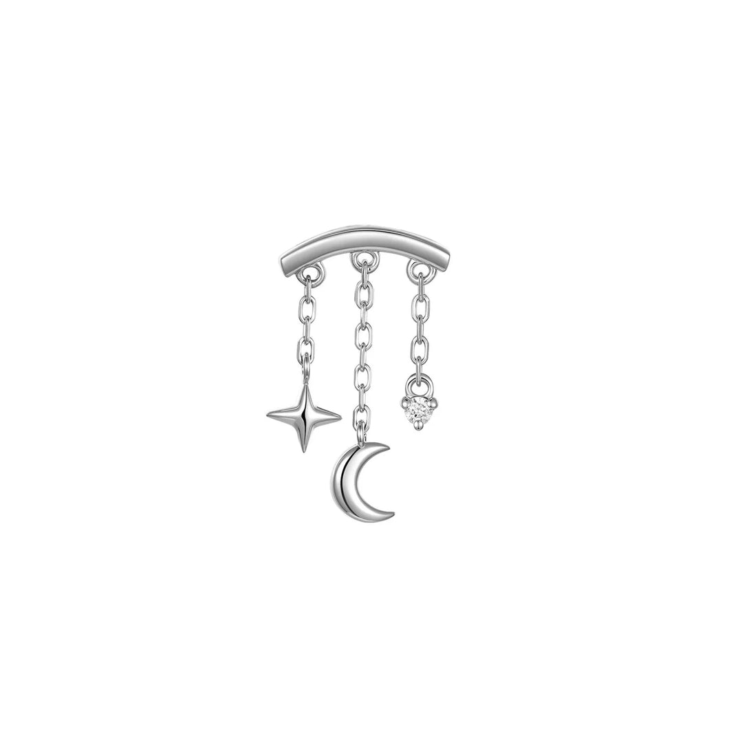 Cassiopeia Bar Threadless End (Various Stones)