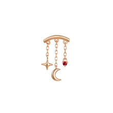 Load image into Gallery viewer, Cassiopeia Bar Threadless End (Various Stones)