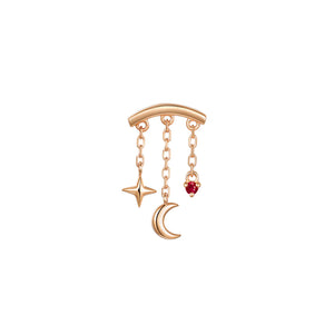 Cassiopeia Bar Threadless End (Various Stones)