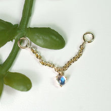 Load image into Gallery viewer, Chain with Dripping Moonstones (Various Lengths)