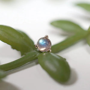 Aura 3 Prong Solitaire Cabochon Gemstone Threadless End