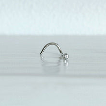 Load image into Gallery viewer, Titanium Nostril Screw with Diamond